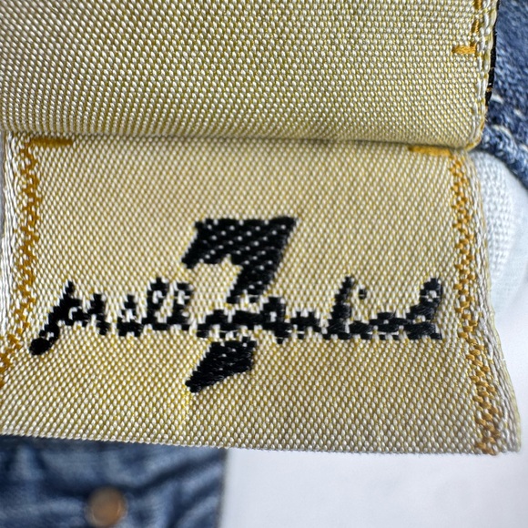 7 For All Man Kind Straight Leg Vintage Wash Denim Jeans - Picture 9 of 11